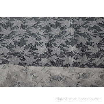 Nylon Baumwolle Rayon Cord Lace Stoff für Bekleidung